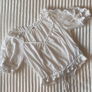 Free People Puffy Sleeve Top